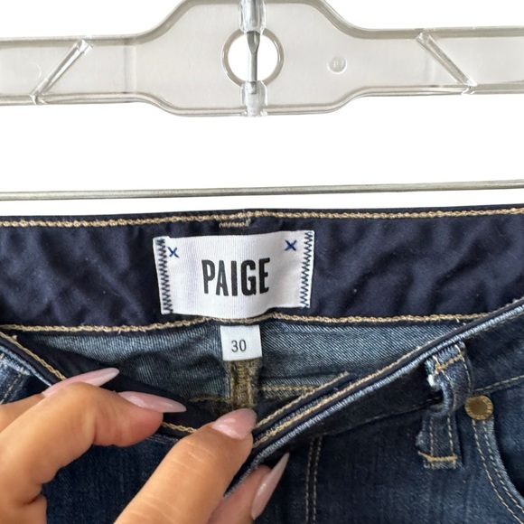 Paige Skyline Bootcut Jeans in Alanis Dark Wash Size 30 Retro Casual Minimal - Picture 5 of 13
